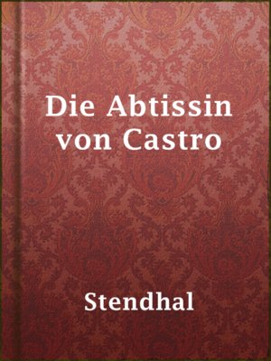 cover image of Die Abtissin von Castro